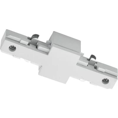Afbeelding van Spanningsrail Doorverbinder DUOLINE Rechte Connector 2 Fase Mat Wit