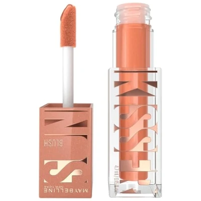 Afbeelding van Maybelline New York Multifunctionele highlighter vloeibare blush, en bronzer goede vulling Gebruinde teint Glowy Make up SUNKISSER Kleur: Downtown Rush 4,7 ml