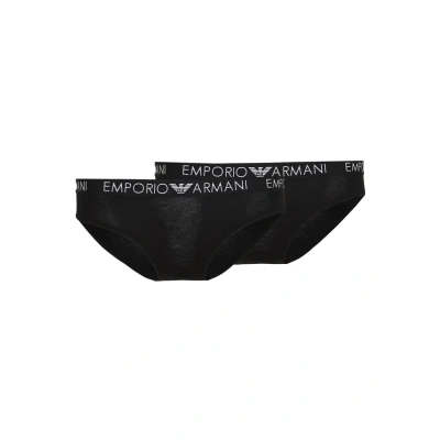 Afbeelding van Emporio Armani Brief 2 PACK Slip, Dames, Maat: Medium, Nero