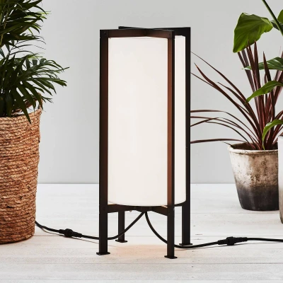 Afbeelding van Garden 24 LED vloerlamp Cilinderframe, 54 cm