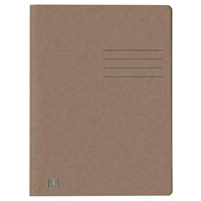 Afbeelding van Oxford Top File + snelhechtmappen A4, extra sterk van karton, bruin, 25 stuks