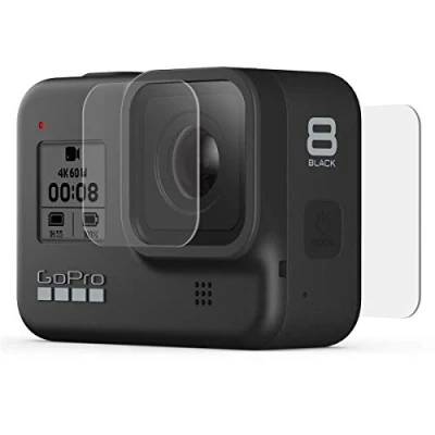 Afbeelding van Tempered Glass Lens + Screen Protector HERO 8 Black