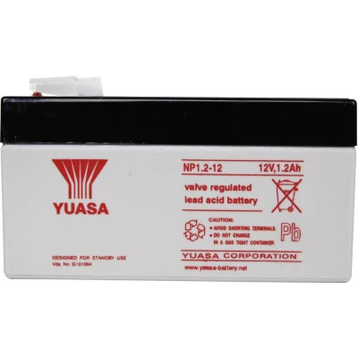 Afbeelding van Yuasa NP1.2 12 Loodaccu V 1.2 Ah Loodvlies (AGM) (b x h d) 97 55 48 mm Kabelschoen 4.8 Onderhoudsvrij, VDS certificering