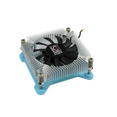 Image de LC Power Cosmo Cool CC 65 Ventilateur châssis (pour : LGA1156, LGA1155, LGA1150, LGA1151) aluminium mm blanc, bleu, argent