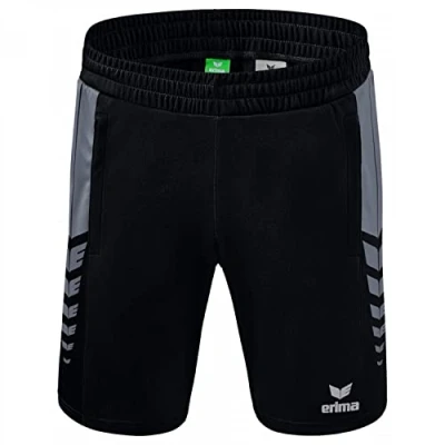 Afbeelding van Erima Six Wings Worker Short Heren Zwart / Slate Grey Maat: L