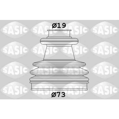 Afbeelding van SASIC 2933813 Aandrijfashoes Wielzijde CITROËN: 2CV Saloon, PEUGEOT: 205 II Hatchback, Convertible