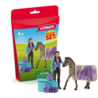 Afbeelding van schleich HORSE CLUB Schoonheidsset met Kim 42753