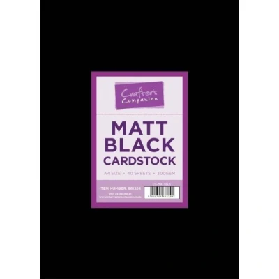 Afbeelding van Crafter&#039;s Companion Matt Black Cardstock A4