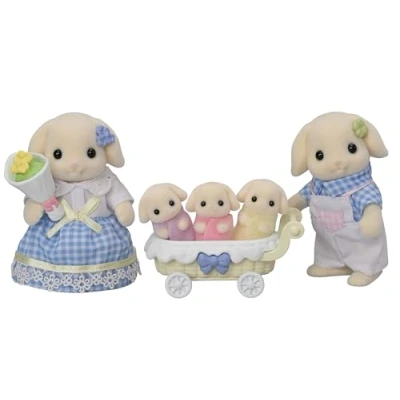Image de Figurines Sylvanian Families La famille Lapin Bélier