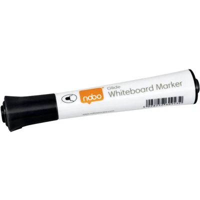 Afbeelding van nobo Viltstift whiteboard glide rond zwart 2mm 10 stuks