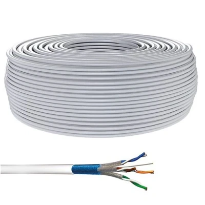 Image de goobay Câble en vrac 305 m SFTP, PiMF CAT 6 solide gris