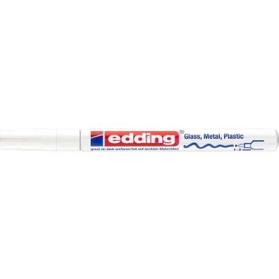 Afbeelding van edding 751 glanslakmarker wit 1ST 1 2 mm / 4 9 049