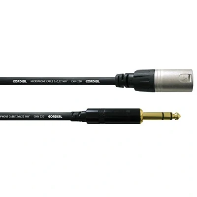 Afbeelding van Cordial CFM1,5MV XLR Adapterkabel [1x stekker 1x Jackplug male 6,3 mm] 1.50 m Zwart