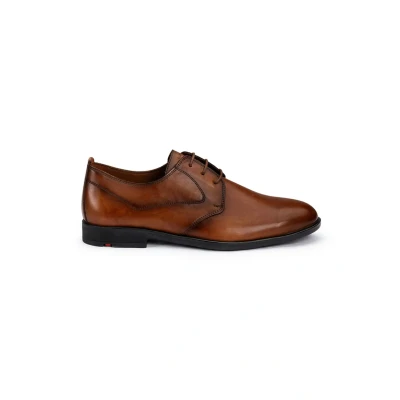 Afbeelding van LLOYD Chaussures à lacets Larin en cuir lisse marron pour homme, marron, 42 EU