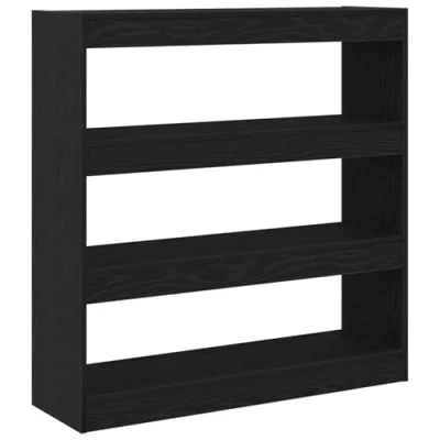 Afbeelding van vidaXL Boekenkast Zwarte eik Engineered hout Middelgroot Boekenplank