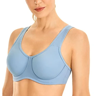 Afbeelding van SYROKAN Max Control Solid High Impact beugelsportbeha voor dames, grote maat