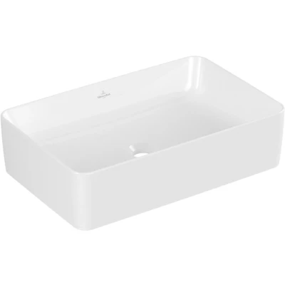 Afbeelding van Villeroy &amp; Boch Collaro opzetwastafel rechthoekig wit (56 x 36 cm)