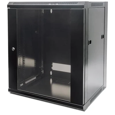 Afbeelding van Intellinet 711869 19inch patchkast (b x h d) 570 635 450 mm 12 HE Zwart (RAL 9005)