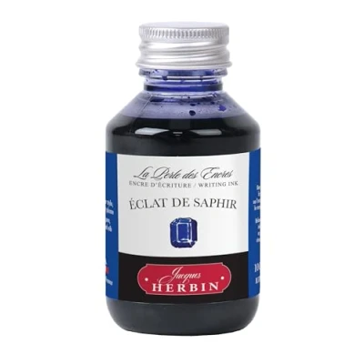 Afbeelding van Jacques Herbin 17016T fles met schrijfinkt 100 ml vulpennen, rollerball pennen saffierglans