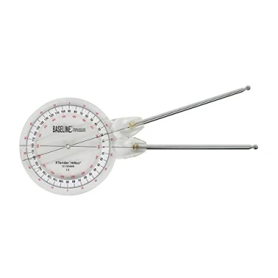 Afbeelding van Baseline uittrekbare goniometer 12 1036, 360 graden bereik, arm (22,9 cm, 66 cm)