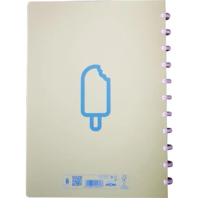 Afbeelding van Atoma Sorbet Schrift, Ft A5, 144 Bladzijden, Commercieel Geruit, Groen Schrift