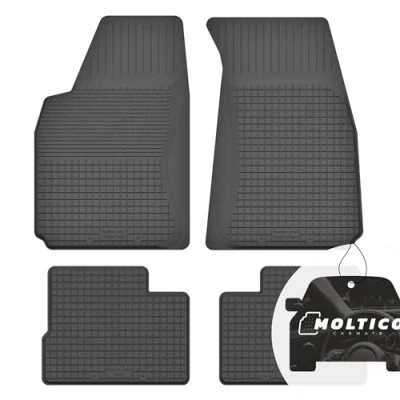 Afbeelding van Set van 4 rubberen automatten met rand, perfecte pasvorm, geschikt voor Peugeot 106 1991 2003