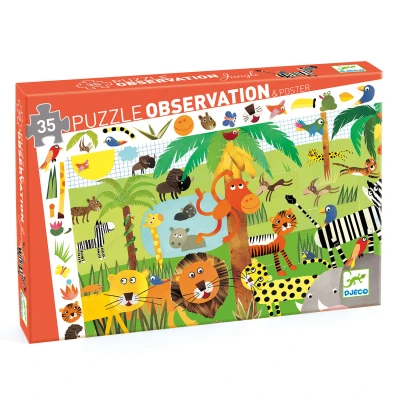 Afbeelding van Djeco puzzel observation jungle (35st)