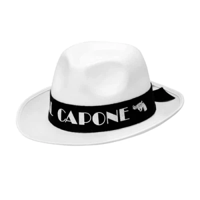 Afbeelding van Widmann 01885 Al Capone hoed van vilt, hoed, accessoires, gangster, jaren 20 en 30, themafeest, carnaval