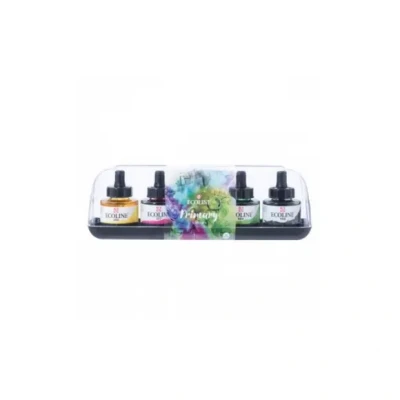 Afbeelding van Talens Ecoline waterverf flacon van 30 ml, set 5 flacons in primaire kleuren