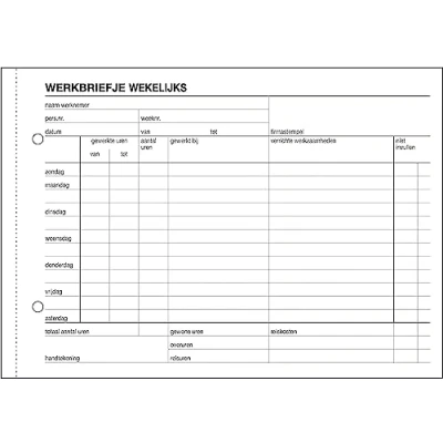 Afbeelding van Sigel Expres Bedrijfsformulieren Werkbriefje, A5, 50 vel (krimp 5 stuks)
