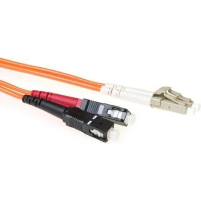 Afbeelding van Glasvezelkabel OM1 LC/SC 2 meter (Duplex, 62.5/125μm, UPC)