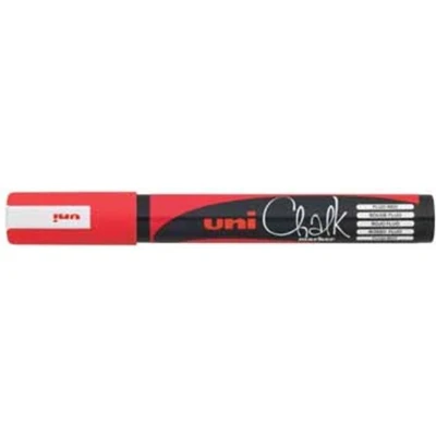 Afbeelding van Uni ball Krijtmarker Rood, Ronde Punt Van 1,8 2,5 Mm