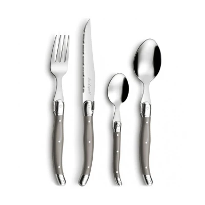 Afbeelding van Lou Laguiole Tradition 24 delige Bestekset Taupe