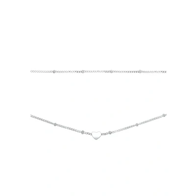 Afbeelding van Elli Choker Ketting silvercolored, Dames, Maat: 36, Silver colored