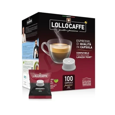 Afbeelding van LOLLO Capsules compatibel met Lavazza Espresso Point Caffe&#039; Nero 100 pads