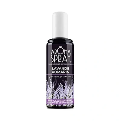 Afbeelding van AROMASPRAY® Ambiance Spray aromatherapie lavendel rozemarijn ontspannende Provence 100% zuivere en natuurlijke etherische oliën 100 ml