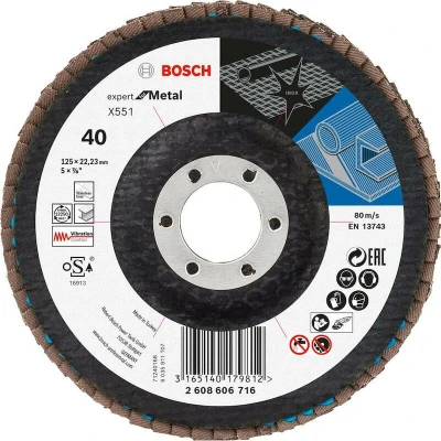 Afbeelding van Bosch Accessories 2608606716 Power Tools Lamellenschijf Diameter 125 mm 1 stuk(s)