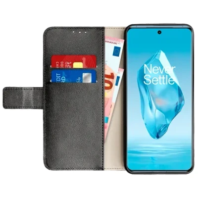 Image de Just in Case Cuir Pu Book Coque Noir OnePlus 12R