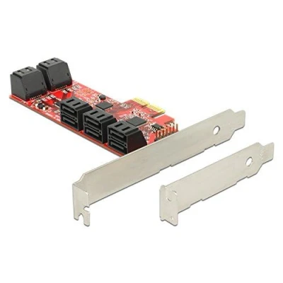 Image de DeLOCK 89384 Interne SATA Carte et Adaptateur d&#039;interfaces Cartes adaptateurs (PCIe, SATA, 6 Gbit/s)