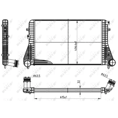 Afbeelding van Intercooler, inlaatluchtkoeler NRF 30316