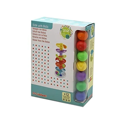 Afbeelding van My First Knikkerbaan met 6 Verdiepingen en 7 Ballen Tachan Glijbaan voor Spiraaltoren Baby