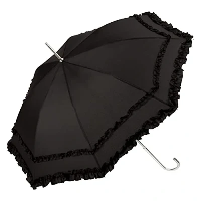 Afbeelding van VON LILIENFELD Mary Bruidsparasol, paraplu en parasol, zwart., Klassiek