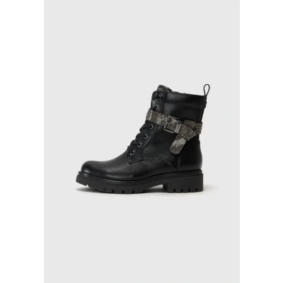 Afbeelding van Marco Tozzi Guido Maria Veterboots, Dames, Maat: 36, Black Schoenen