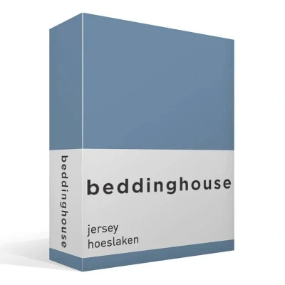 Afbeelding van Beddinghouse Hoeslaken Jersey Blue 140 x 200/220