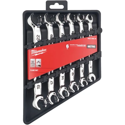 Afbeelding van MILWAUKEE 4932480636 ringsleutelset open 6 delig