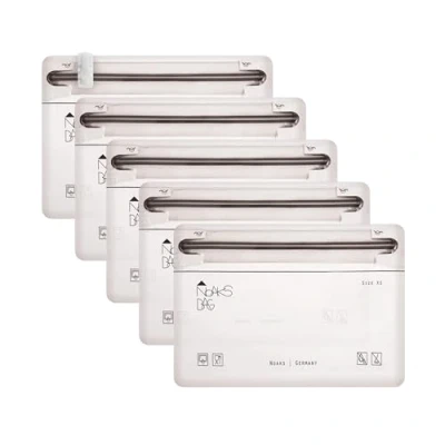 Afbeelding van Noaks Bag Waterdichte tas, maat XS, 5 stuks ritszakken met luchtdichte sluiting, Transparant, tas