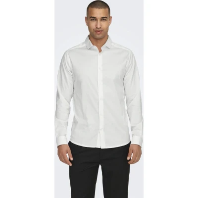 Afbeelding van Only &amp; Sons Zakelijk overhemd, Heren, Maat: XXL, White