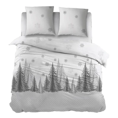 Afbeelding van Snoozing Doreen Flanel Dekbedovertrek Eenpersoons 140x200/220 cm Grijs