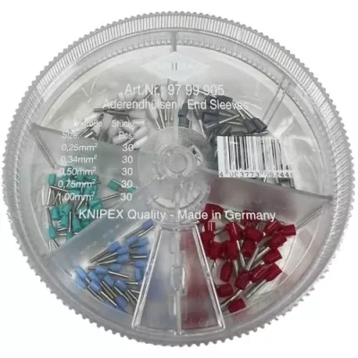Afbeelding van Knipex assortimentsdoos adereindhulzen 0,5 2,5mm2 ongeïsoleerd