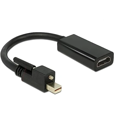 Afbeelding van Premium Mini DisplayPort 1.2 naar HDMI 1.4 actieve adapter (4K 30 Hz) / zwart 0,20 meter